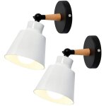 2 packs appliques murales vintages industrielles plafonniers luminaires e27 en mtal rglable lampe murale ...