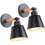 2 packs appliques murales vintages industrielles plafonniers luminaires e27 en m�tal r�glable lampe murale ...