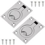 2 packs loquet de plancher de bateau poign�e de traction � anneau en acier inoxydable trappe de pont ...