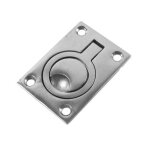 2 pack poign�e de trappe cach� poign�es bateau en acier inoxydable anneau de levage meubles avec vis
