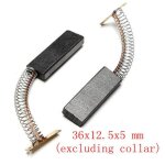 2 paires balais de charbon de moteur 512. 536mm pour meuleuse d'angle perceuse � percussion rotative ...