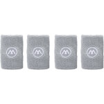 2 paires de bandeaux de poignet sportifs - absorbants, polycoton, unisexe, gris - pour basketball, fitness, ...