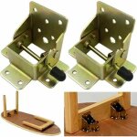 (2 paires) �tirement des pieds de la table pliante autobloquante � 90 degr�s, �tag�re triomphale pliable, ...