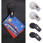2 paires pinces � ventouse pour voiture, ventouses de fixation support ticket pare brise ventouse crochet ...