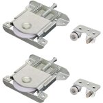 2 paires roulette porte coulissante placard, roulette de coulissante, rouleau placard, meubles roues ...