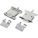 2 paires roulette porte coulissante placard, roulette de coulissante, rouleau placard, meubles roues ...