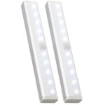 2 paquet lumiere placard dressing sans fil eclairage reglette led pour escalier armoire sous meuble cuisine ...