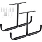 2 paquets, noir)crochet de rangement de plafond de garage en acier, support de rangement robuste pour ...