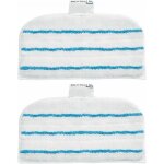 2 patins en microfibre fsmp20 - xj rectangulaires pour balai vapeur - technologie easyglide