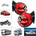 2 pcs 120 db klaxon de train pour camions, la corne la plus bruyante jamais, corne d'escargot d'air fort ...
