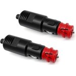 2 pcs 12v / 24v prise allume - cigare fiche universelle avec fusible 8a, allume - cigare connecteur de ... 2 pcs 12v / 24v prise allume - cigare fiche universelle avec fusible 8a, allume - cigare connecteur de ...