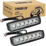 2 pcs 15 cm mini barre d'�clairage led, 6 pouces 18w 12v 24v phare de travail led, feux de travail pour ...