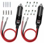 2 pcs adaptateur mâle pour allume - cigare avec câble d'alimentation 16 awg 12v / 24v universel, pour ... 2 pcs adaptateur mâle pour allume - cigare avec câble d'alimentation 16 awg 12v / 24v universel, pour ...
