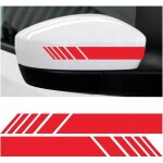 2 pcs autocollant r�fl�chissant pour r�troviseur de voiture, r�troviseur autocollant de voiture bande ...