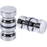 2 pcs de boutons inox de porte de douche coulissante poignées de porte de douche en verre pour salle ... 2 pcs de boutons inox de porte de douche coulissante poignées de porte de douche en verre pour salle ...