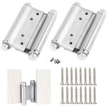 2 pcs charni�res porte en acier inox paumelle porte de doule action charniere meuble charni�res � ressort ...