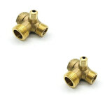 2 pcs clapet anti retour compresseur, 3 ports compresseur d'air clapet anti retour 20�16�10mm pour raccords ...