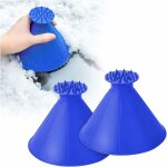 2 pcs grattoirs � glace ronds, universelle gratte - glace voiture, multifonctionnel nettoyage pelle � ...