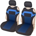 2 pcs housse de siege voiture, universel housse de sige avant ponge en maille accessoires intrieurs ...