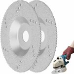 Aougo - 2 pcs lame de scie diamante molette de coupe de carreaux de porcelaine lame de coupe de porcelaine ...