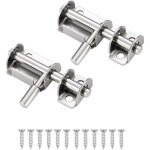 2 pcs loquet porte targette acier inoxydable mini verrou de baie coulissante convient aux portes de jardin ...