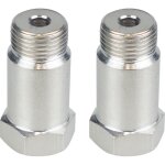 2 pcs m18 1. 5 adaptateur de capteur d'oxygne o2 entretoise isolateur contrle moteur lumire cel fix ...