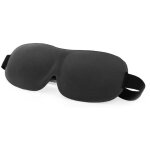 2 pcs masque de nuit, masque de sommeil pour homme femme, masque de voyage 3d anti - lumire, (noir)