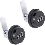 2 pcs (noir) 3 code � chiffres combinaison serrure � came serrure armoire 19x30mm serrure � code pour ...