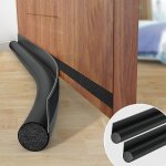 2 pcs, le noir anti froid bas de porte unilatral, 95cm bas de porte unilatral, weather stripping door ...