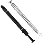 2 pcs pince pour boule piercing, outil de ramassage perles, brucelles � griffes, pince � bijoux pour ...