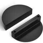 2 pcs poign�es armoire en demi - cercle 64mm boutons de tiroir moderne poign�es meubles noir pour porte ...