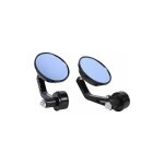 2 pcs rtroviseurs de guidon de moto miroir latraux extrieurs pour guidon de moto 22mm / 7 / 8 '' universel ...