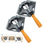 2 pcs serre joint angle 90 �, etau d'angle alliage d'aluminium, pince de soudage d'angle avec m�choire ...