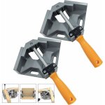 2 pcs serre joint angle 90 �, pince de soudage d'angle avec m�choire pivotante r�glable, pour outils ...