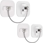 2 pcs serrure de porte de r�frig�rateur serrure de porte de r�frig�rateur avec cl� de restriction de ...