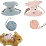 2 pi�ces 120cm harnais r�glable pour lapins, furets, chats et autres petits animaux (1 - 3kg) - laoa