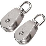 2 pices 32 mm poulie simple en acier inoxydable 304 poulie de levage capacit de la poulie levage 250kg ...