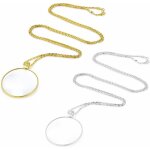 Serbia - 2 pices 5x monocle loupe lunettes avec alliage collier pendentif chane pour livres journal ...