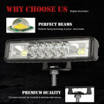 2 pi�ces 6 pouces led pods barre lumineuse 60w travail conduite brouillard �tanche inondation et spot ...