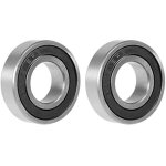 2 pices 6003 - 2rs roulements  billes scell 17x35x10mm, pr - lubrifi / acier au chrome / joint en ...