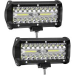 2 pi�ces 7 pouces led travail lumi�re 120w projecteur 12v / 24v voiture travail lumi�re 6000k 15000lm ...