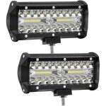 2 pi�ces 7 pouces led travail lumi�re 120w projecteur 12v / 24v voiture travail lumi�re 6000k 15000lm ...