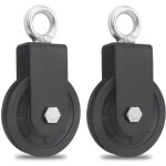 2 pi�ces 90 mm poulie pour cable - poulie de fitness - accessoire de bricolage poulie de levage pour ...