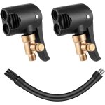2 pi�ce adaptateur de valve pneu voiture, mandrins � air comprim� avec adaptateur, adaptateur schrader ...