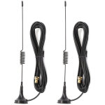 2 pi�ces antenne magn�tique voiture amplificateur signal pour talkie - walkie baofeng uv - 5r 8w