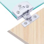 [2 pices] armoire porte en verre charnire salle de bain pince sans cadre porte en verre armoire vitrine ...