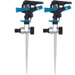 2 pi�ces arroseur � pulsation, arroseur de pelouse, pour arrosage jusqu'� 530 m�, arroseur circulaire ...