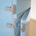 2 pi�ces b�b� s�curit�(gris) r�frig�rateur serrure, enfant preuve r�frig�rateur cong�lateur porte serrure, ...