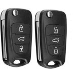 2 pi�ces bo�tier pour cl� de voiture de remplacement compatible avec hyundai i30 i35 i10 i20 ix20 ix35 ...