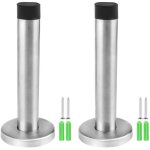 (2 pi�ces) but�es de porte arr�t de porte en inox �49x120mm lourd devoir mur butoir de porte avec amortisseur ...